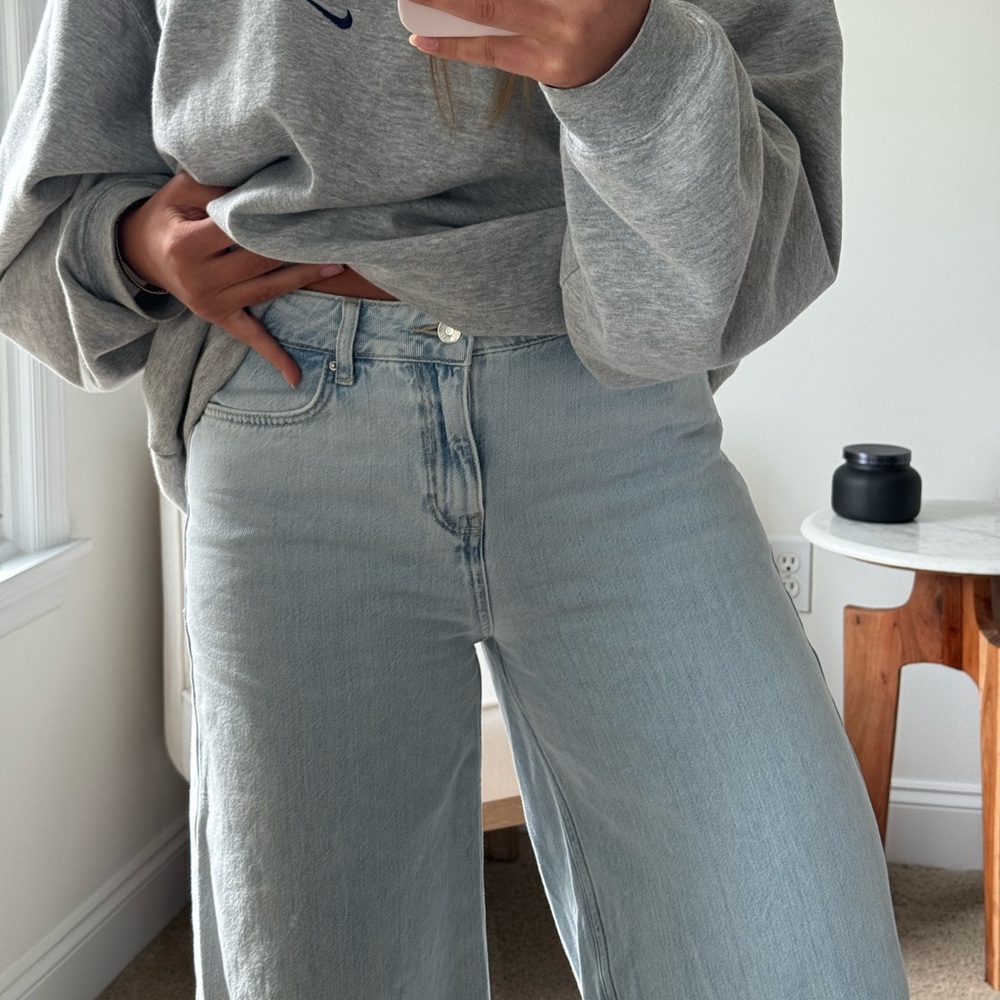 Zara high waisted baggy jeans